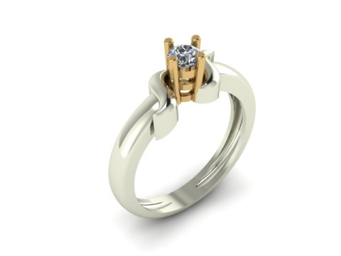 Solitair ring 3D Model