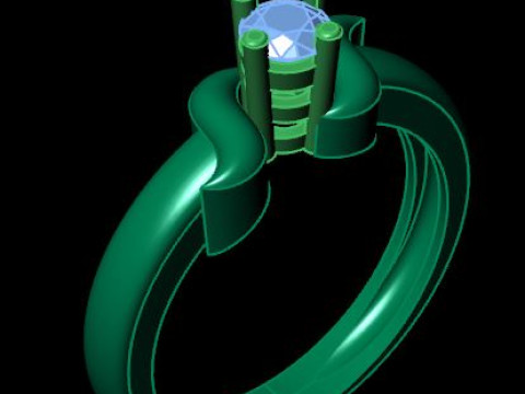 Solitair ring 3D Model
