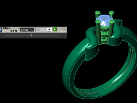 Solitair ring 3D Model