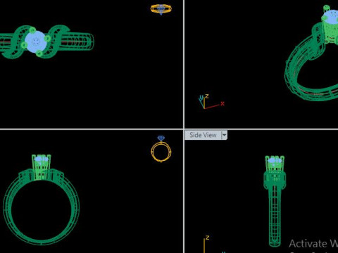 Solitair ring 3D Model