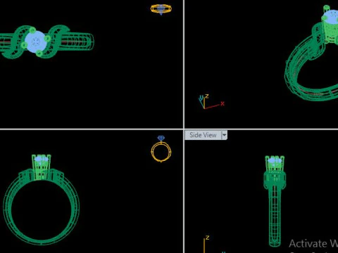 Solitair ring 3D Model