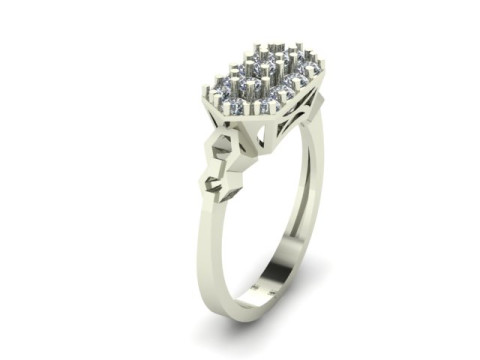 Daimond ring Model 3D