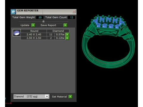 Daimond ring 3D Model