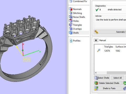 Daimond ring Model 3D
