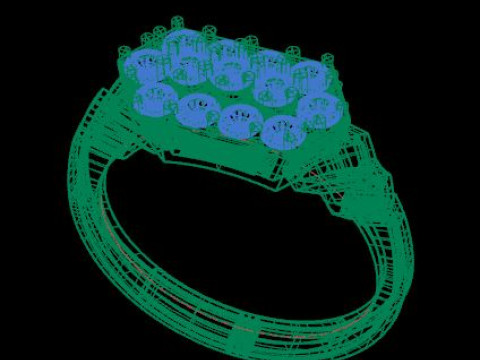 Daimond ring Model 3D