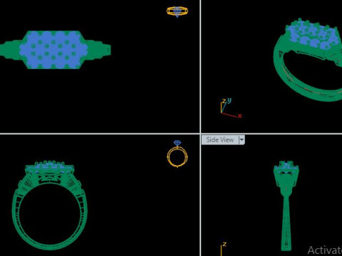 Daimond ring Model 3D