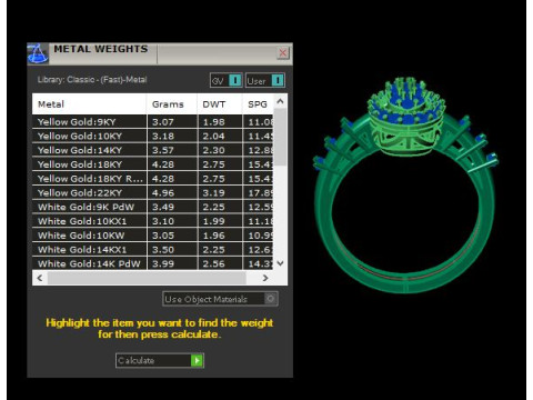 Fancy ring for dimonds 3D Model