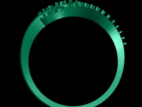 Daimonds ring 3D Model