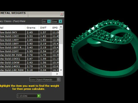 Daimonds ring 3D Model