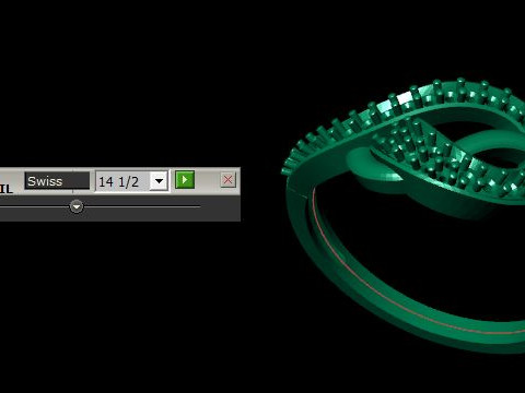 Daimonds ring 3D Модель