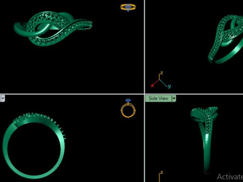 Daimonds ring 3D Model