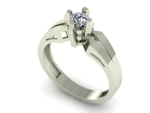 Solitair ring 3D Model