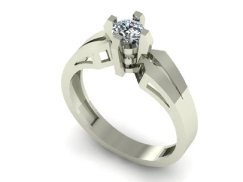 Solitair ring 3D Model