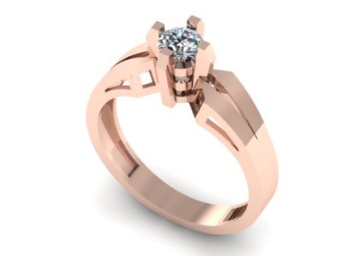 Solitair ring 3D Model