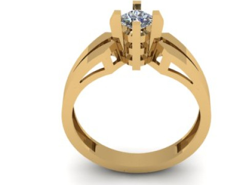 Solitair ring 3D Model