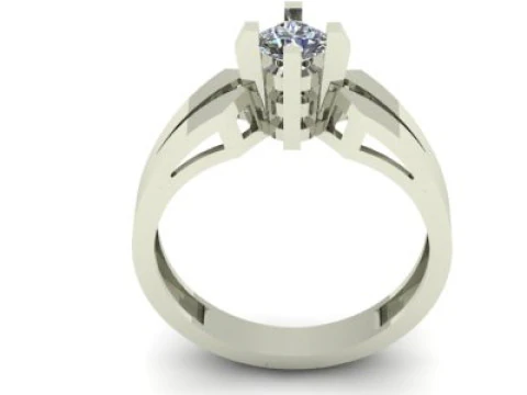 Solitair ring 3D Model