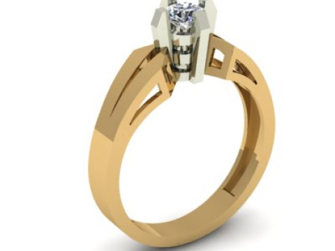Solitair ring 3D Model