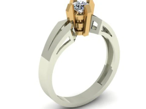 Solitair ring 3D Model