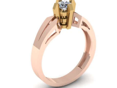 Solitair ring 3D Model