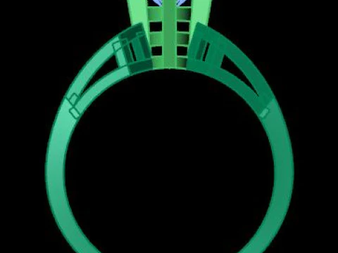 Solitair ring 3D Model