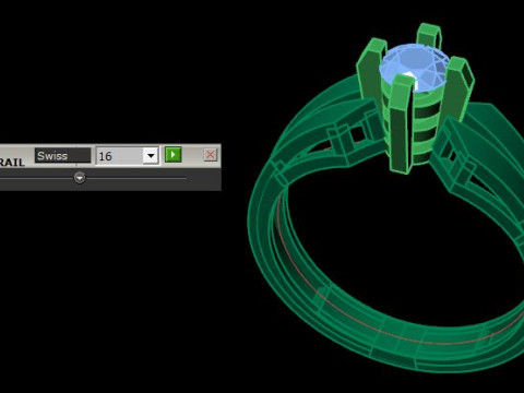 Solitair ring 3D Model