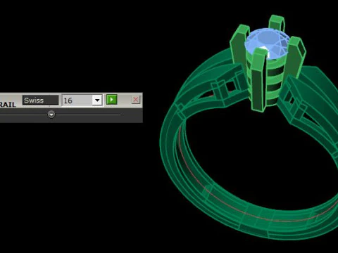 Solitair ring 3D Model