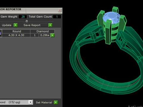 Solitair ring 3D Model