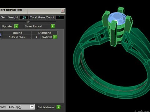 Solitair ring 3D Model