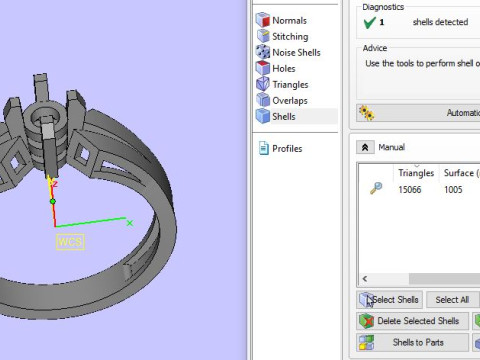 Solitair ring 3D Model