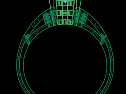 Solitair ring 3D Model