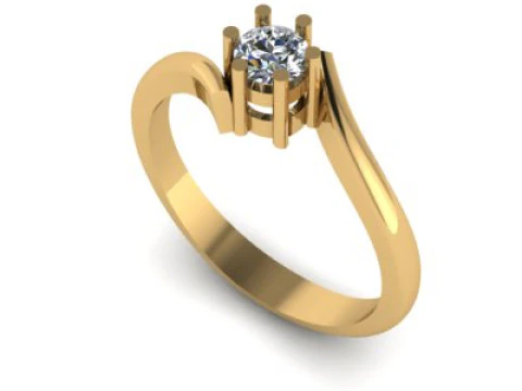 Cincin kawin untuk berlian Model 3D