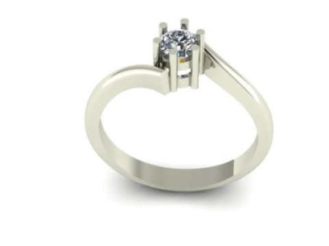 Wedding ring for daimonds 3D Модель