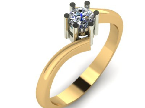 Wedding ring for daimonds 3D Модель