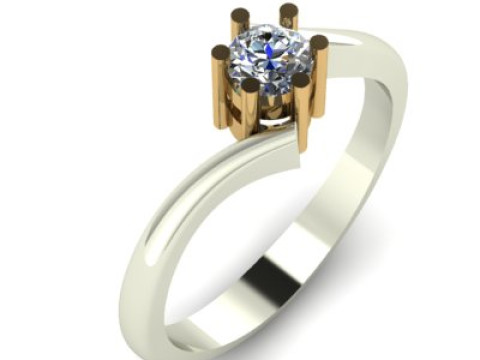Wedding ring for daimonds 3D Модель