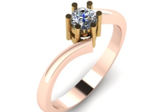 Wedding ring for daimonds 3D Модель