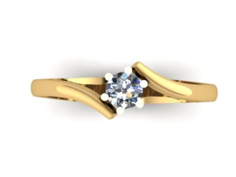 Wedding ring for daimonds 3D Модель