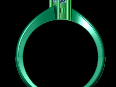 Wedding ring for daimonds 3D Модель