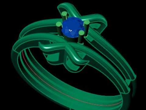Beautifull ring 3D Модель