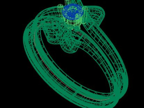 Beautifull ring 3D Модель