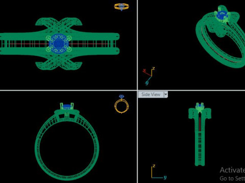 Beautifull ring 3D Модель