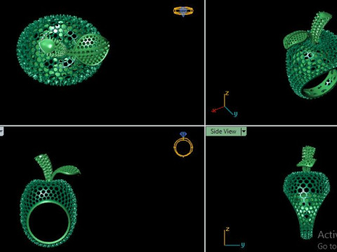 Apple ring 3D 모델