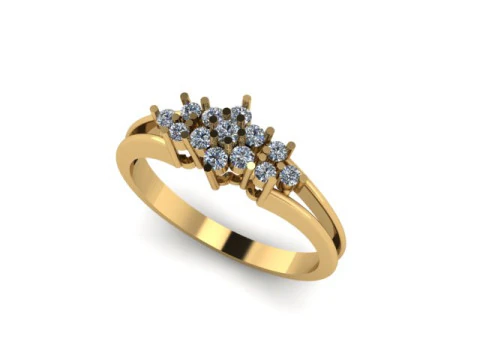 Cincin ringan untuk berlian Model 3D