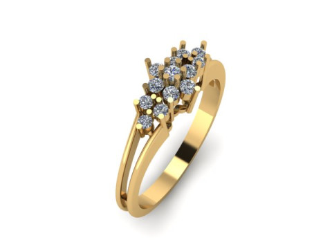 Lite weight ring for daimonds Modèle 3D