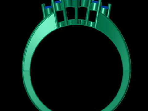 Lite weight ring for daimonds Modèle 3D