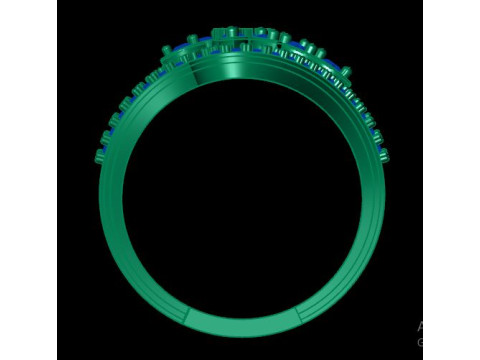 Modern Fashion Diamond Bridal Ring Modelo 3D