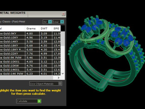 Modern Fashion Diamond Ring Modelo 3D