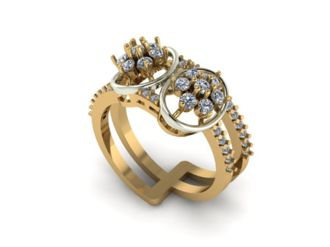 Modern Fashion Diamond Ring 3D 模型