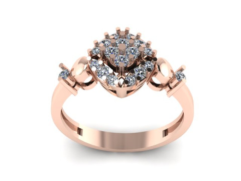 Fashion ring for daimonds 3D Модель