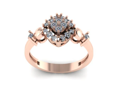 Fashion ring for daimonds 3D Model