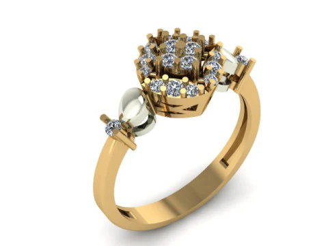 Fashion ring for daimonds 3D Model